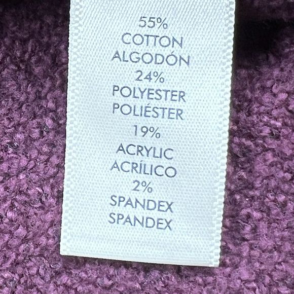 BKE Buckle Women’s Size Medium Orange Striped Boxy Waffle Knit Oversized Sweater - Picture 13 of 14